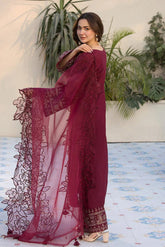 ZAREEN 3PC - EMBROIDERED LAWN DRESS